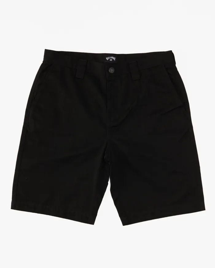 Billabong Boy039s Carter Workwear Shorts Black Kids Boys039 Shorts