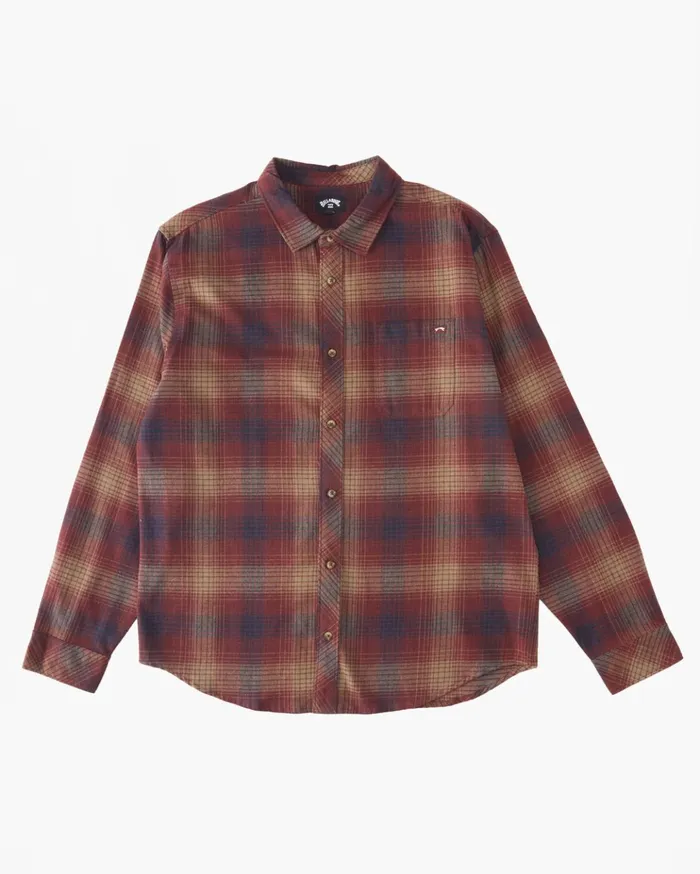 Billabong Boy039s Coastline Flannel Shirt Cloud Kids Boys039 Shirts