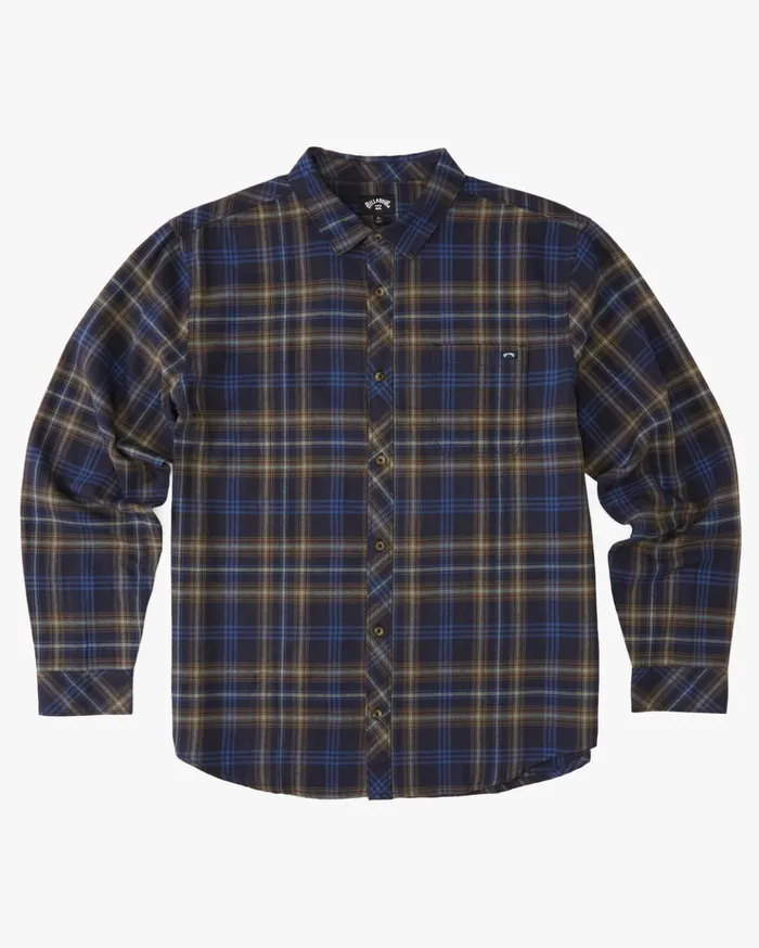 Billabong Boy039s Coastline Flannel Shirt Midnight Kids Boys039 Shirts