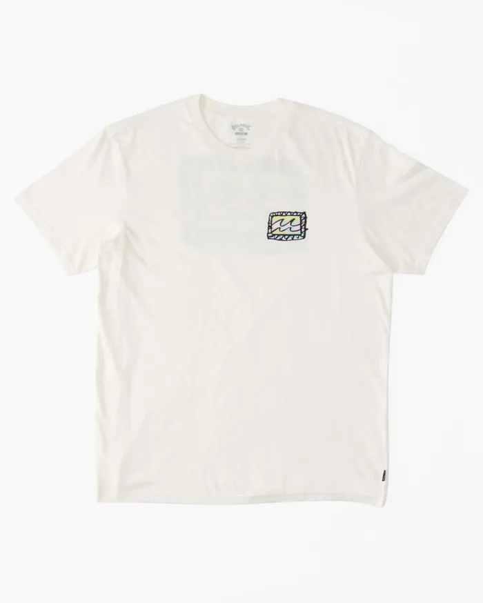 Billabong Boy039s Crayon Wave TShirt Off White Kids Boys039 Tees Billabong Boy039s Crayon Wave TShirt Off White Kids Boys039 Tees