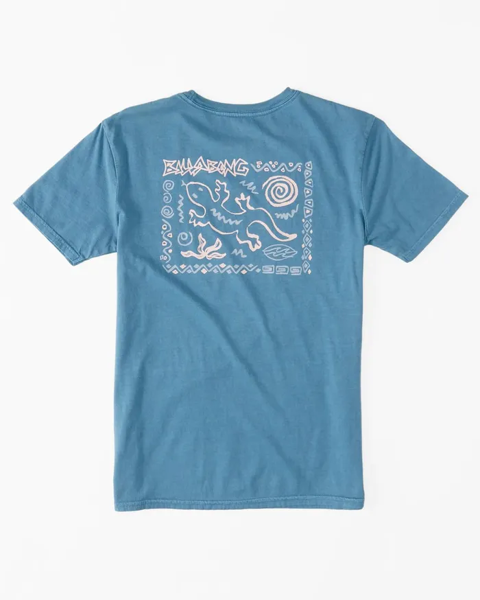 Billabong Boy039s Reflections TShirt Blue Lagoon Kids Boys039 Tees