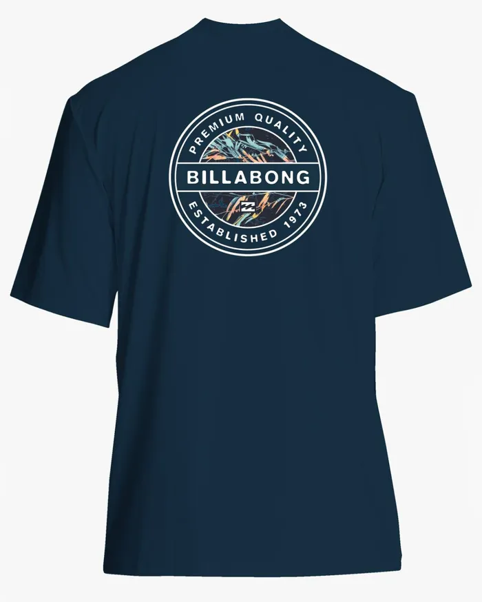 Billabong Boy039s Rotor UPF 50 Short Sleeve Surf Tee Navy Kids Boys039 Rashguards and Surf Tees Billabong Boy039s Rotor UPF 50 Short Sleeve Surf Tee Navy Kids Boys039 Rashguards and Surf Tees