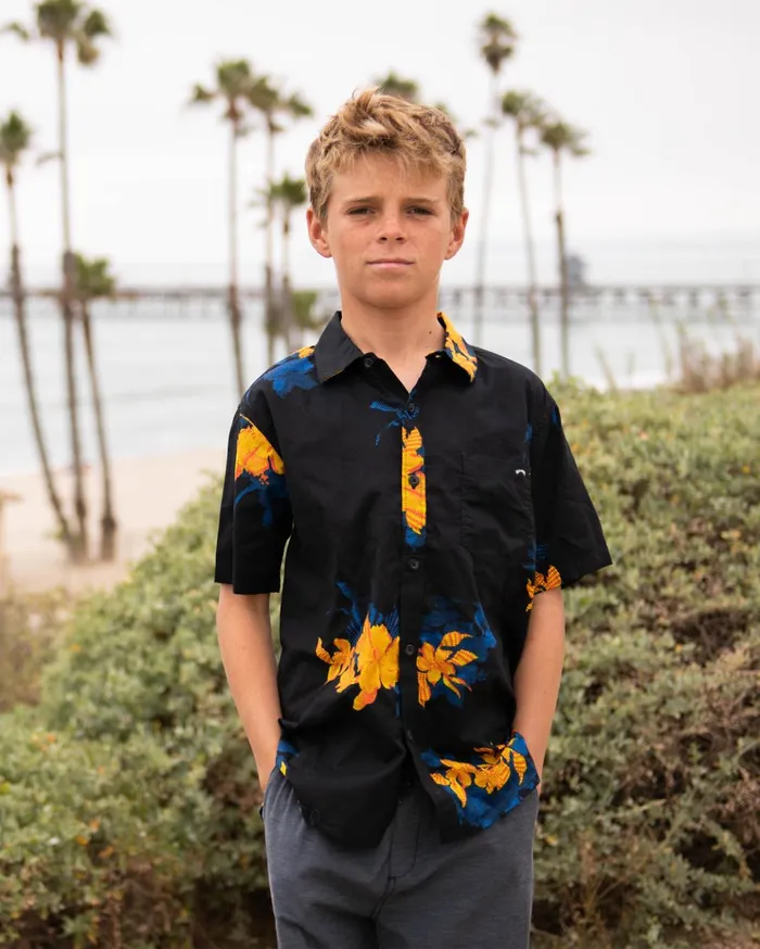 Billabong Boy039s Sundays Floral Short Sleeve Shirt Black Floral Kids Boys039 Shirts Billabong Boy039s Sundays Floral Short Sleeve Shirt Black Floral Kids Boys039 Shirts