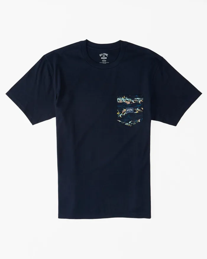 Billabong Boy039s Team Pocket Pocket TShirt Navy Kids Boys039 Tees