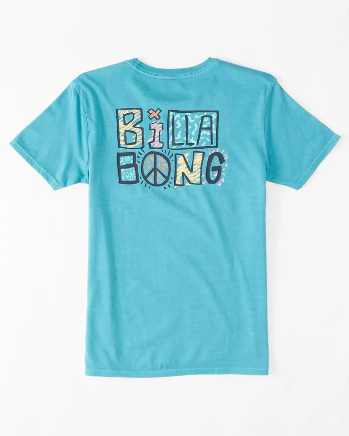 Billabong Boy039s Worded TShirt Dark Mint Kids Boys039 Tees