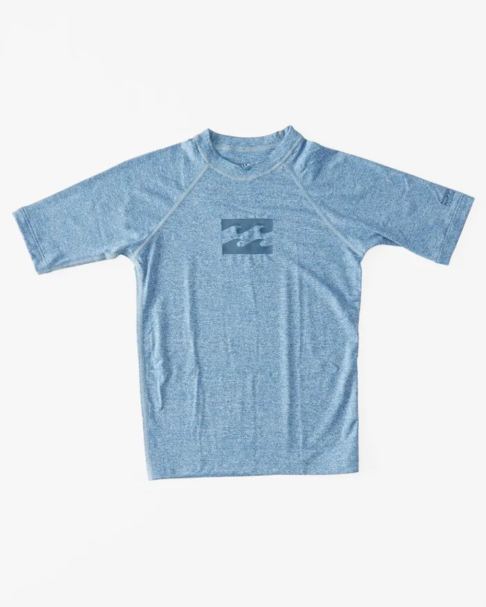 Billabong Boys039 04027041 All Day Unity Performance Fit Short Sleeve Rashguard Blue Heather Kids Toddlers and Boys 27 Yrs Billabong Boys039 04027041 All Day Unity Performance Fit Short Sleeve Rashguard Blue Heather Kids Toddlers and Boys 27 Yrs