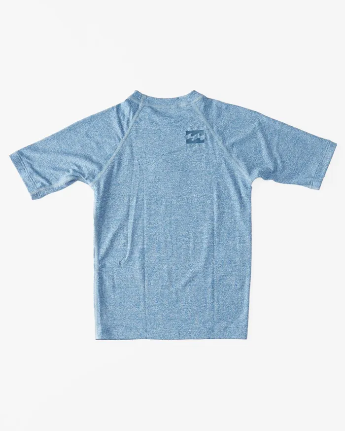 Billabong Boys039 04027041 All Day Unity Performance Fit Short Sleeve Rashguard Blue Heather Kids Toddlers and Boys 27 Yrs Billabong Boys039 04027041 All Day Unity Performance Fit Short Sleeve Rashguard Blue Heather Kids Toddlers and Boys 27 Yrs