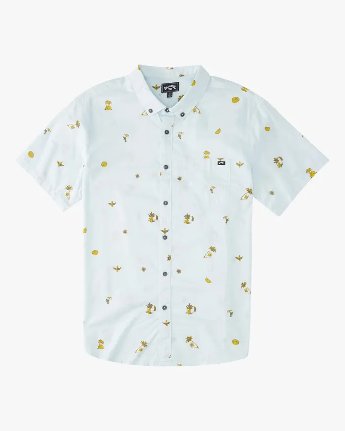 Billabong Boys039 04027041 Sundays Mini Short Sleeve Shirt Sky Blue Kids Toddlers and Boys 27 Yrs Billabong Boys039 04027041 Sundays Mini Short Sleeve Shirt Sky Blue Kids Toddlers and Boys 27 Yrs