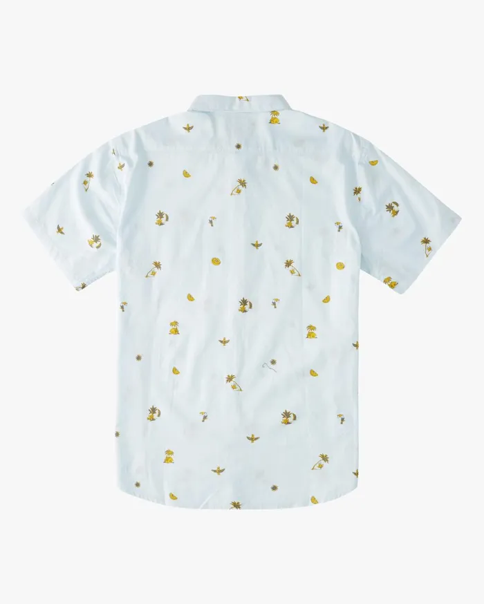 Billabong Boys039 04027041 Sundays Mini Short Sleeve Shirt Sky Blue Kids Toddlers and Boys 27 Yrs Billabong Boys039 04027041 Sundays Mini Short Sleeve Shirt Sky Blue Kids Toddlers and Boys 27 Yrs