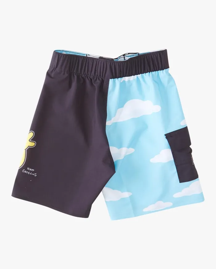 Billabong Boys039 04027041 The Simpsons Bart Pro Boardshorts 13quot Black Kids Boys039 Boardshorts