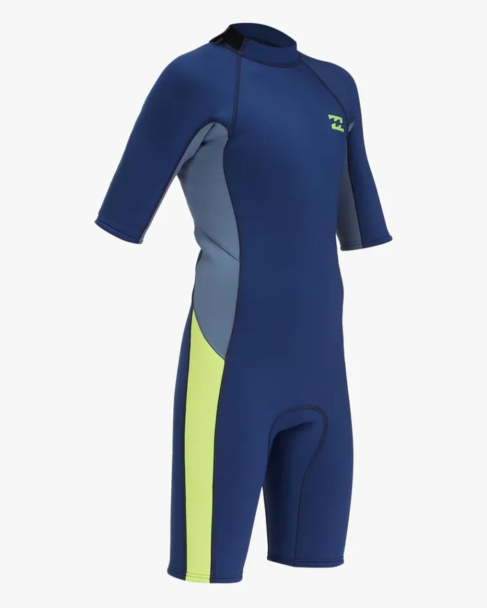 Billabong Boys039 22 Absolute Back Zip Short Sleeve Spring Suit Navy Kids Boys039 Wetsuits Billabong Boys039 22 Absolute Back Zip Short Sleeve Spring Suit Navy Kids Boys039 Wetsuits