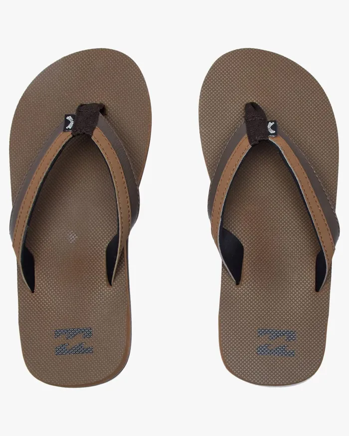 Billabong Boys039 All Day Impact Sandals Camel MenKids Flip Flops