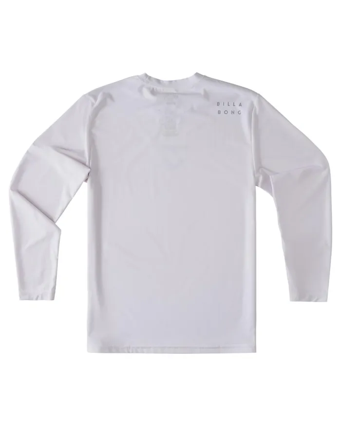 Billabong Boys039 All Day Wave Loose Fit Long Sleeve Surf Tee White Kids Boys039 Rashguards and Surf Tees Billabong Boys039 All Day Wave Loose Fit Long Sleeve Surf Tee White Kids Boys039 Rashguards and Surf Tees