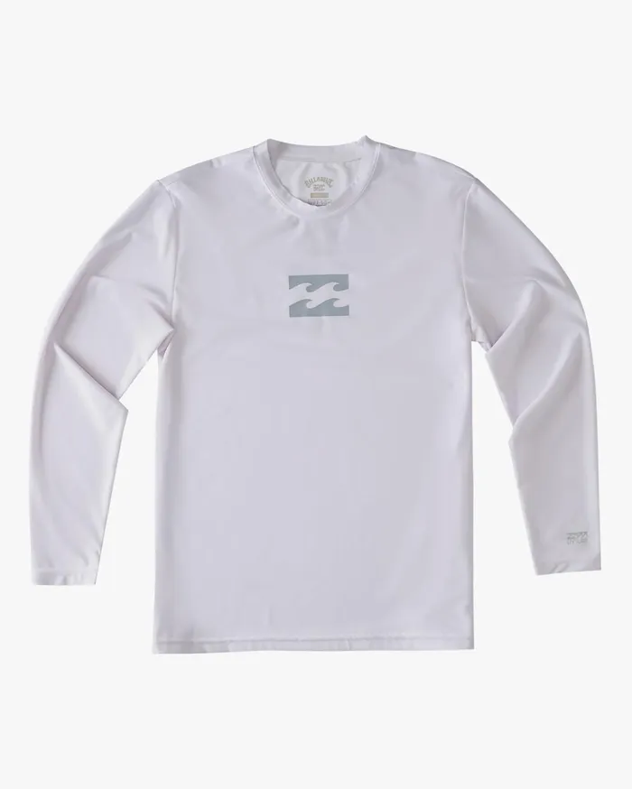 Billabong Boys039 All Day Wave Loose Fit Long Sleeve Surf Tee White Kids Boys039 Rashguards and Surf Tees Billabong Boys039 All Day Wave Loose Fit Long Sleeve Surf Tee White Kids Boys039 Rashguards and Surf Tees