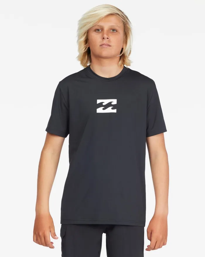Billabong Boys039 All Day Wave Loose Fit Short Sleeve Surf Tee Black Kids Boys039 Rashguards and Surf Tees Billabong Boys039 All Day Wave Loose Fit Short Sleeve Surf Tee Black Kids Boys039 Rashguards and Surf Tees