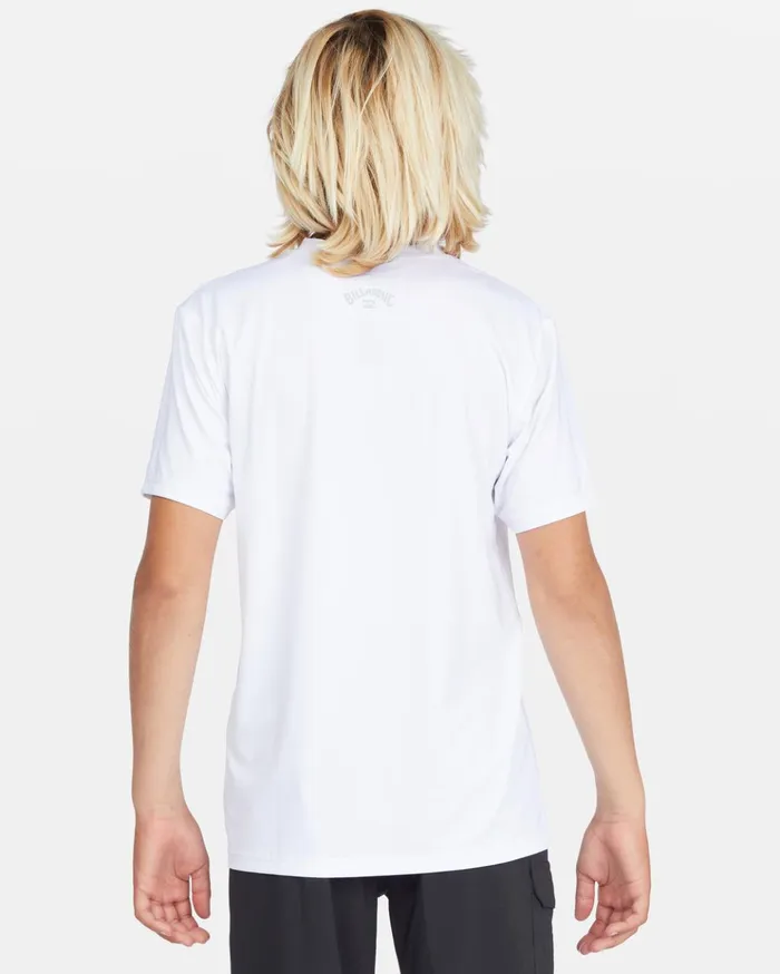 Billabong Boys039 All Day Wave Loose Fit Short Sleeve Surf Tee White Kids Boys039 Rashguards and Surf Tees Billabong Boys039 All Day Wave Loose Fit Short Sleeve Surf Tee White Kids Boys039 Rashguards and Surf Tees