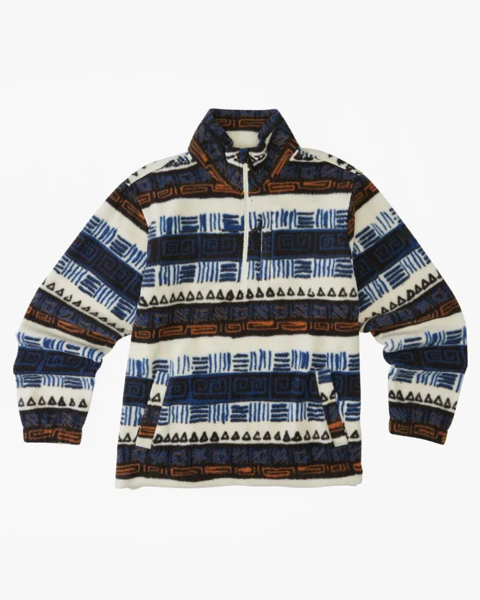 Billabong Boys039 Boundary Mock Neck Fleece Pullover Bleach Kids Boys039 Hoodies and Fleece Billabong Boys039 Boundary Mock Neck Fleece Pullover Bleach Kids Boys039 Hoodies and Fleece
