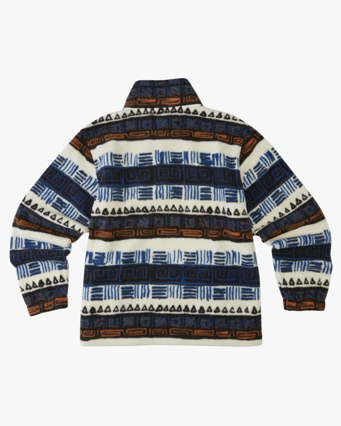 Billabong Boys039 Boundary Mock Neck Fleece Pullover Bleach Kids Boys039 Hoodies and Fleece Billabong Boys039 Boundary Mock Neck Fleece Pullover Bleach Kids Boys039 Hoodies and Fleece