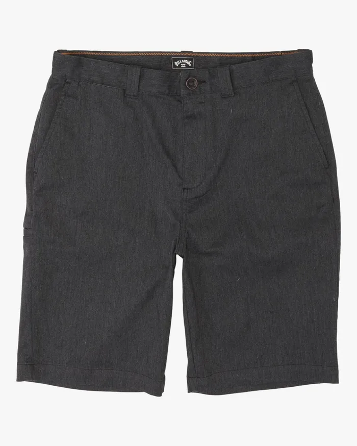 Billabong Boys039 Carter Stretch Shorts Black Heather Kids Boys039 Shorts