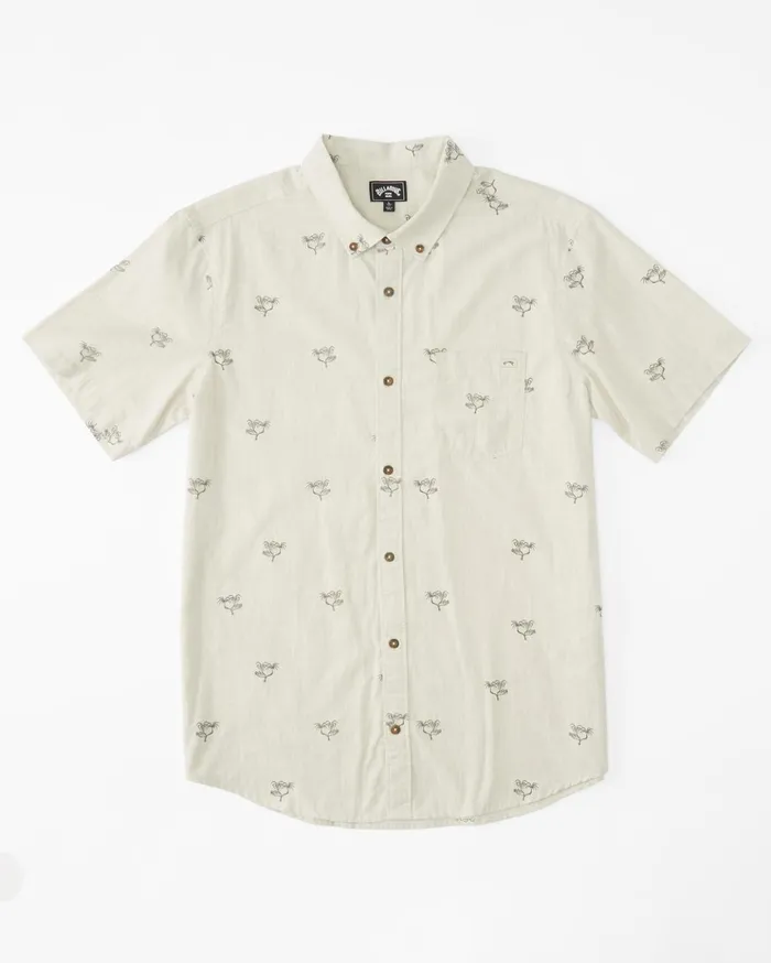 Billabong Boys039 Sundays Mini Short Sleeve Shirt Stone Heather Kids Boys039 Shirts Billabong Boys039 Sundays Mini Short Sleeve Shirt Stone Heather Kids Boys039 Shirts