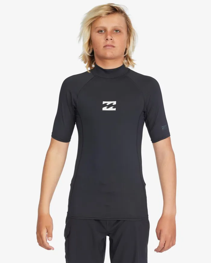 Billabong Boys 816 All Day Wave Performance Fit Rash Vest Black Kids Boys039 Rashguards and Surf Tees Billabong Boys 816 All Day Wave Performance Fit Rash Vest Black Kids Boys039 Rashguards and Surf Tees