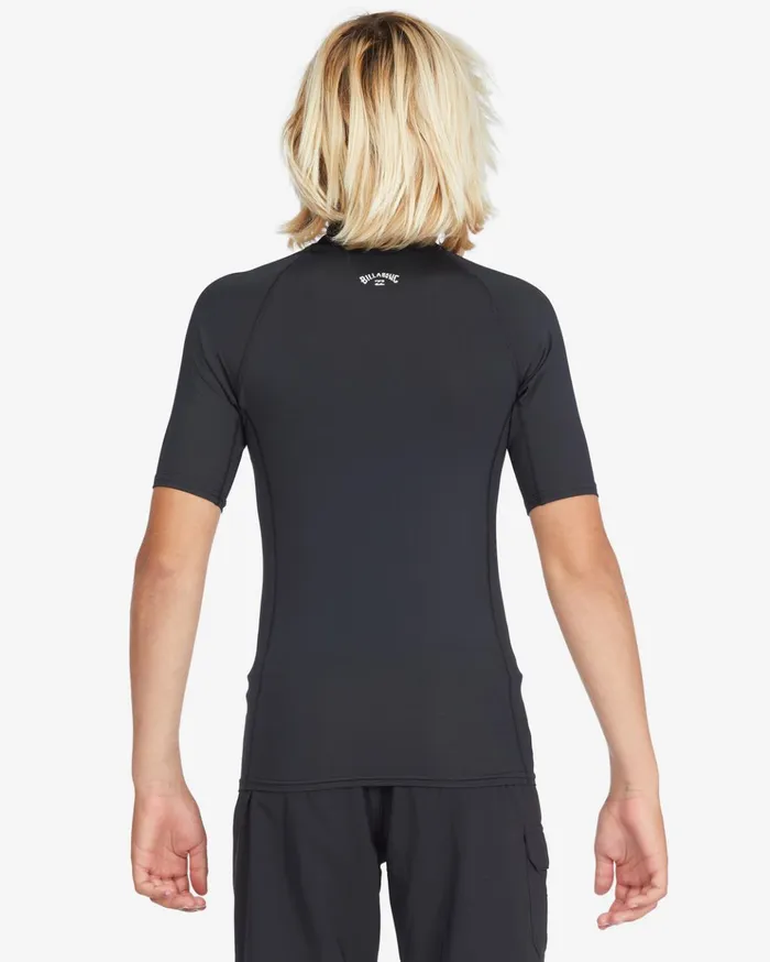 Billabong Boys 816 All Day Wave Performance Fit Rash Vest Black Kids Boys039 Rashguards and Surf Tees Billabong Boys 816 All Day Wave Performance Fit Rash Vest Black Kids Boys039 Rashguards and Surf Tees