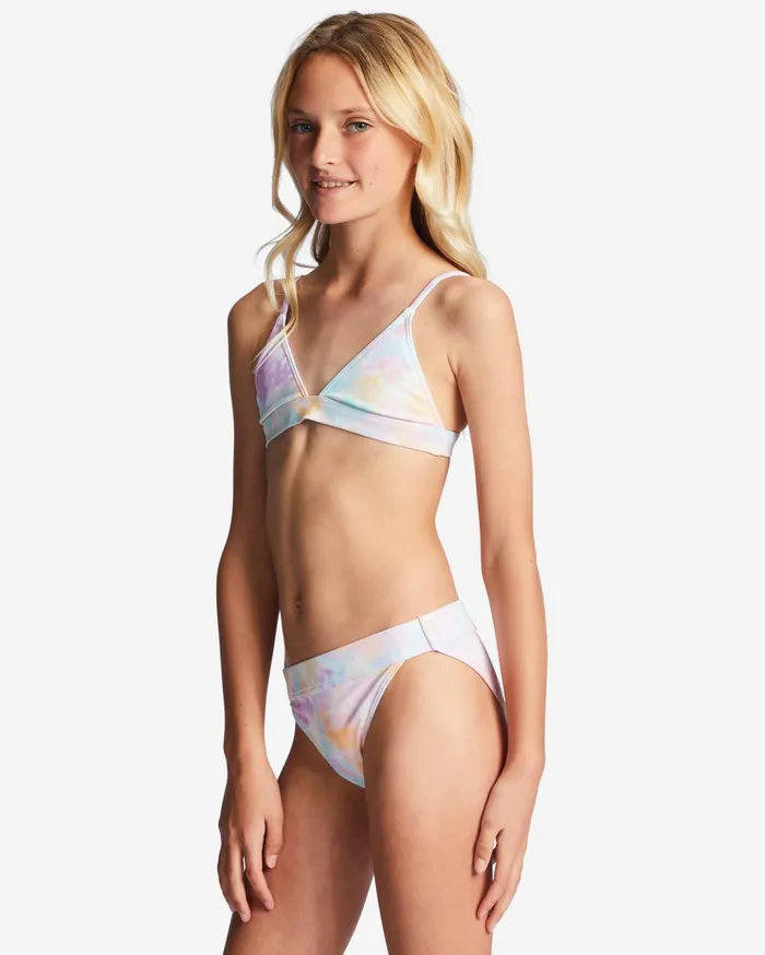 Billabong Girl039s 416 Time For Tie Dye Triangle TwoPiece Bikini Set Multi Kids Girls039 Swimwear Billabong Girl039s 416 Time For Tie Dye Triangle TwoPiece Bikini Set Multi Kids Girls039 Swimwear