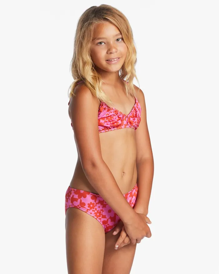 Billabong Girl039s Love Letter Shirred Two Piece Tank Bikini Set Red Aloha Kids Girls039 Swimwear Billabong Girl039s Love Letter Shirred Two Piece Tank Bikini Set Red Aloha Kids Girls039 Swimwear