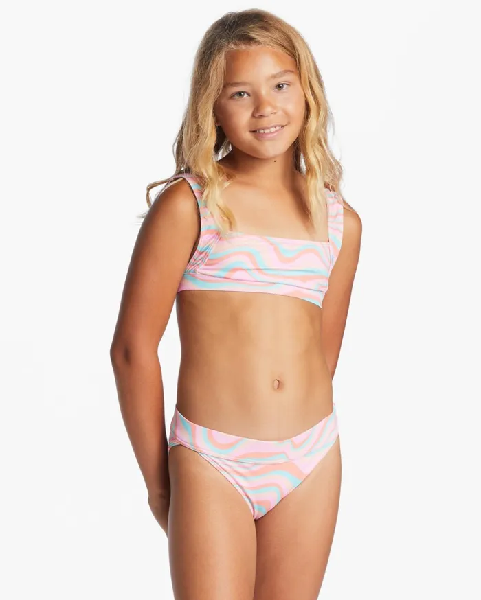 Billabong Girl039s Sorbet Dreamz Two Piece Tankini Set Multi Kids Girls039 Swimwear