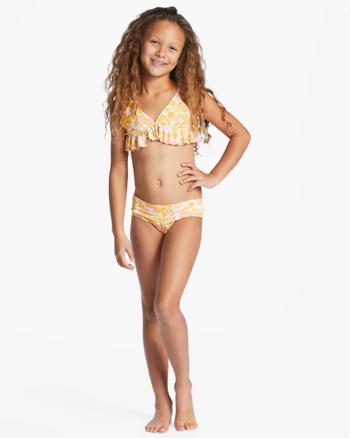 Billabong Girl039s Wildflower Two Piece Ruffle Bikini Set Multi Kids Girls039 Swimwear Billabong Girl039s Wildflower Two Piece Ruffle Bikini Set Multi Kids Girls039 Swimwear