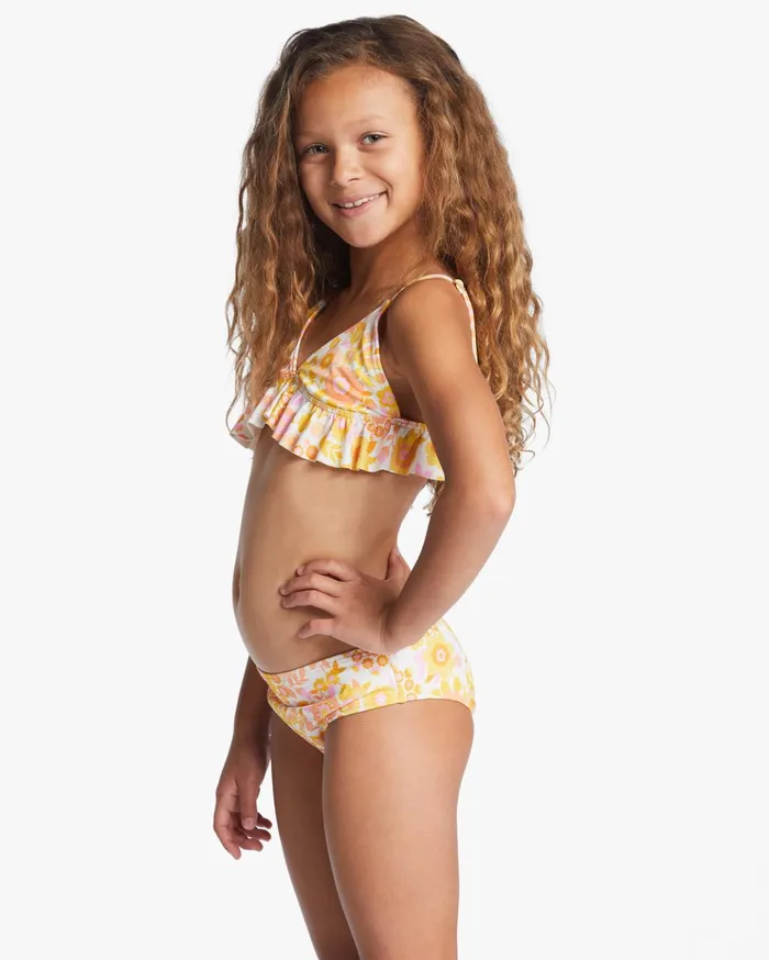 Billabong Girl039s Wildflower Two Piece Ruffle Bikini Set Multi Kids Girls039 Swimwear Billabong Girl039s Wildflower Two Piece Ruffle Bikini Set Multi Kids Girls039 Swimwear