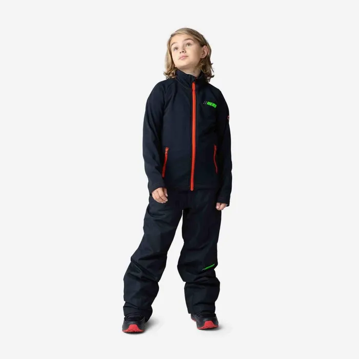 Kids Boys039 FullZip Hero Clim Fleece Jacket Black200 Rossignol Layers