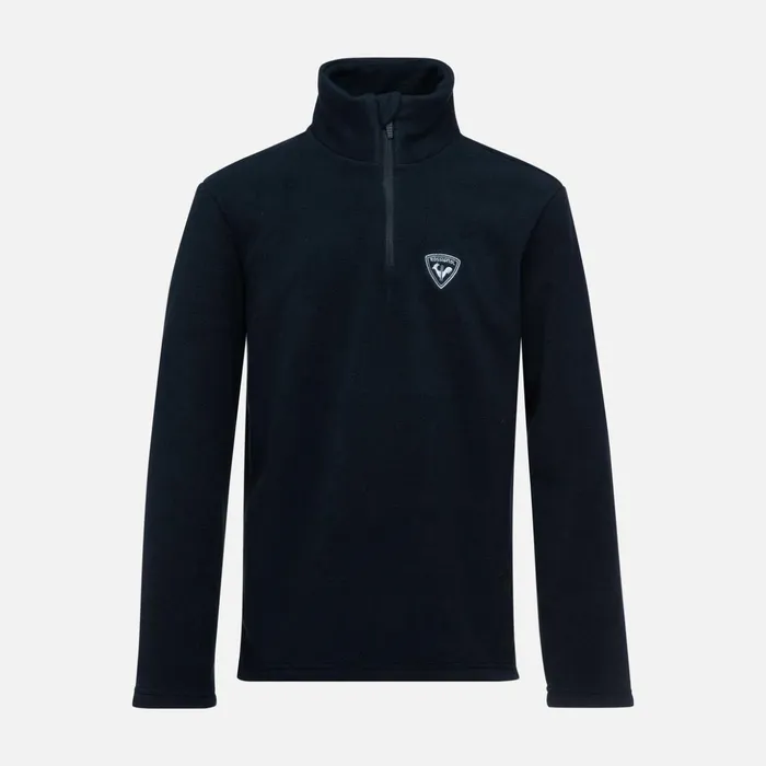 Kids Boys039 HalfZip Fleece Top Black200 Rossignol Layers