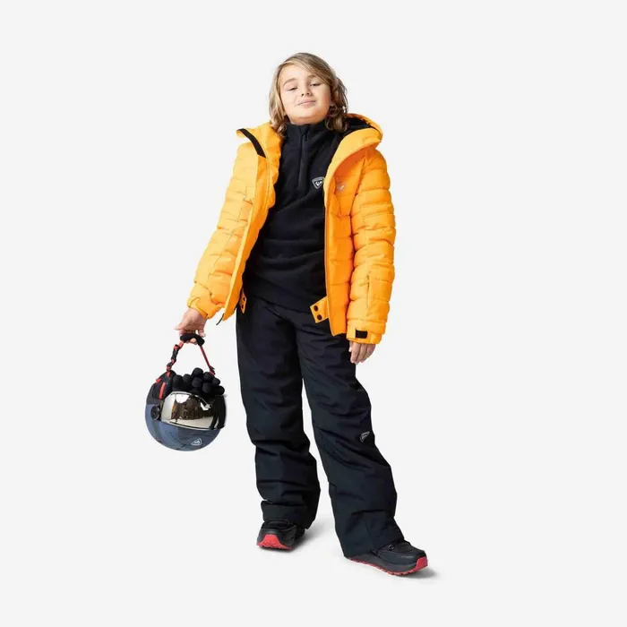 Kids Boys039 HalfZip Fleece Top Black200 Rossignol Layers