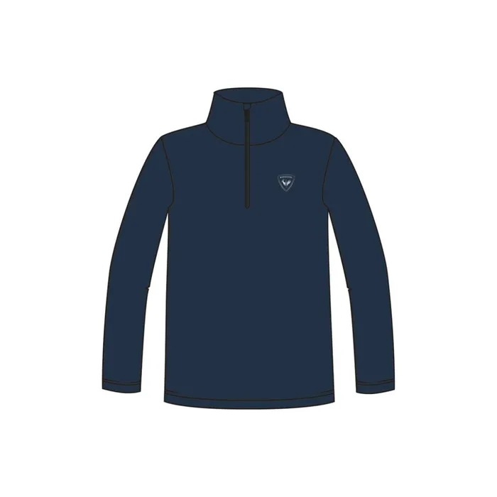 Kids Boys039 HalfZip Fleece Top Darknavy715 Rossignol Layers