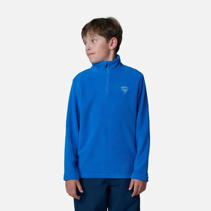 Kids Boys039 HalfZip Fleece Top Lazuliblue Rossignol Layers