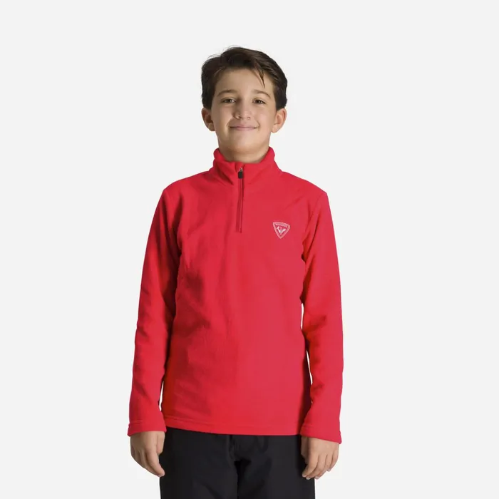 Kids Boys039 HalfZip Fleece Top Sportsred301 Rossignol Layers