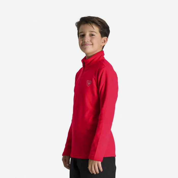 Kids Boys039 HalfZip Fleece Top Sportsred301 Rossignol Layers