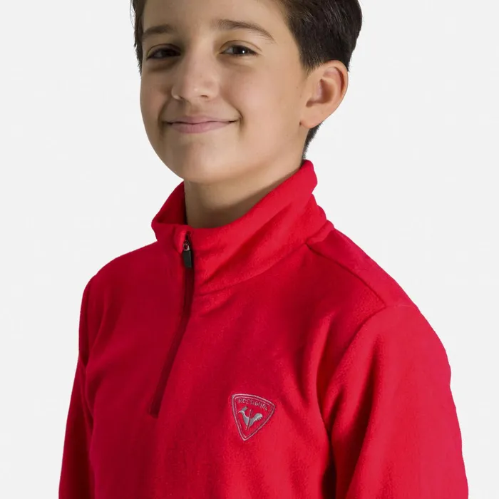 Kids Boys039 HalfZip Fleece Top Sportsred301 Rossignol Layers