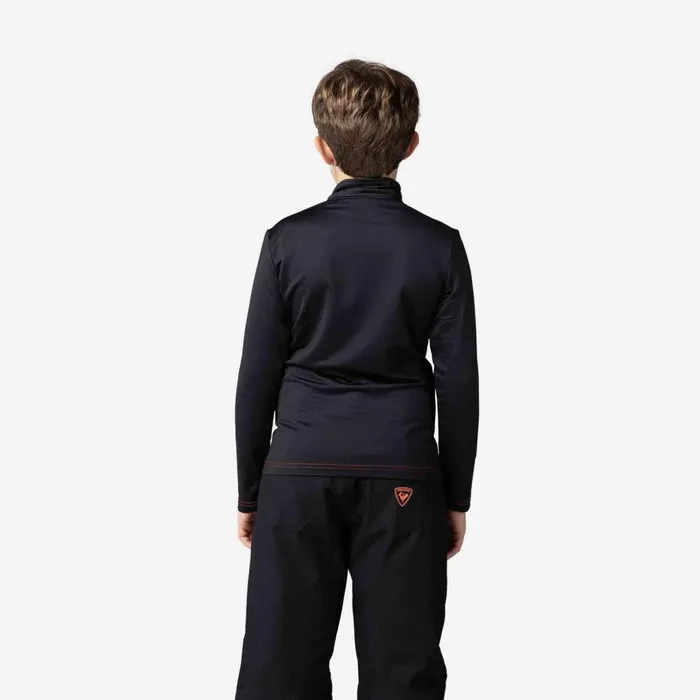 Kids Boys039 Hero HalfZip Stretch Fleece Black200 Rossignol Layers