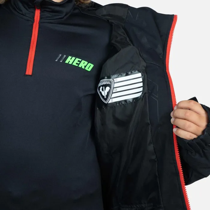 Kids Boys039 Hero Rapide Ski Jacket Black200 Rossignol Ski Jackets