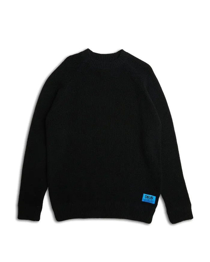 AFrame Sweater 8211 Black Men Deus Ex Machina Knitwear AFrame Sweater 8211 Black Men Deus Ex Machina Knitwear