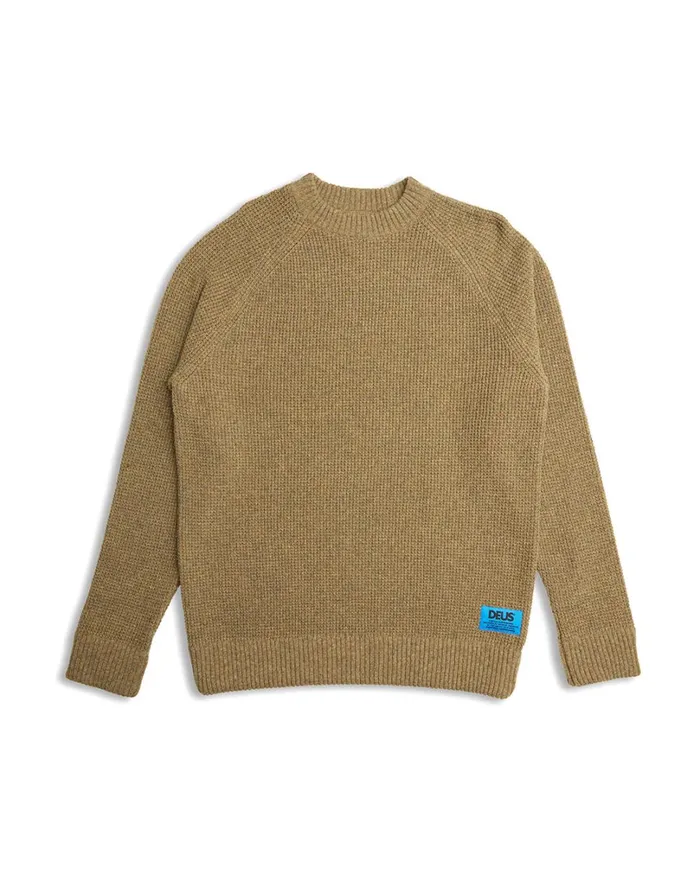 AFrame Sweater 8211 Sage Green Men Deus Ex Machina Knitwear AFrame Sweater 8211 Sage Green Men Deus Ex Machina Knitwear