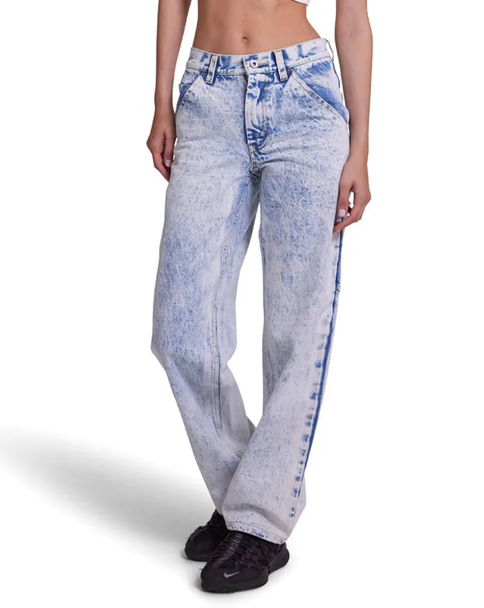 Acid Bernie Pant 8211 Indigo Acid Stonewash Women Deus Ex Machina Bottoms
