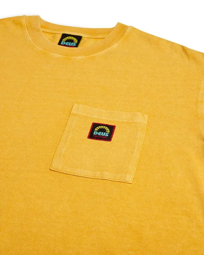Acid Pocket Tee 8211 Lemon Chrome Men Deus Ex Machina Tees Acid Pocket Tee 8211 Lemon Chrome Men Deus Ex Machina Tees