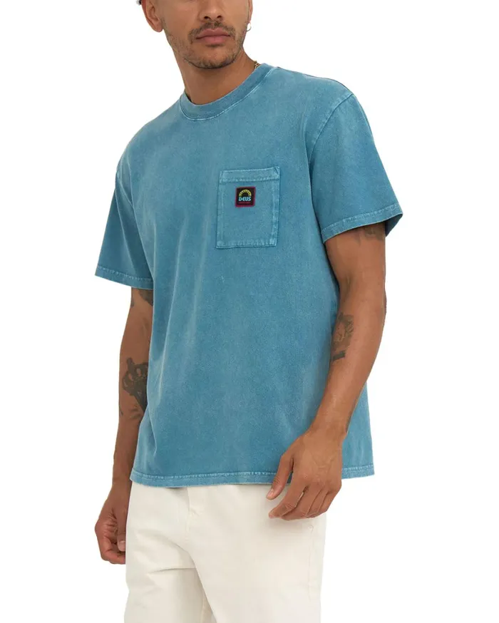 Acid Pocket Tee 8211 Maui Blue Men Deus Ex Machina Tees