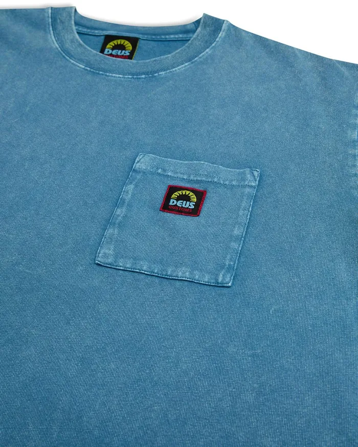 Acid Pocket Tee 8211 Maui Blue Men Deus Ex Machina Tees Acid Pocket Tee 8211 Maui Blue Men Deus Ex Machina Tees
