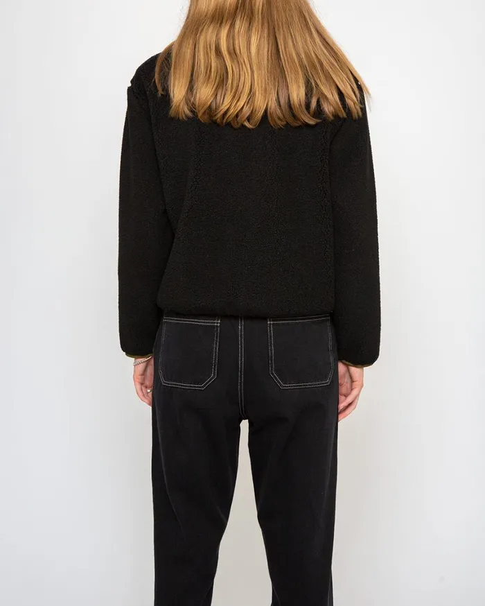 Ada Fleece Jacket 8211 Black Women Deus Ex Machina Outerwear Ada Fleece Jacket 8211 Black Women Deus Ex Machina Outerwear