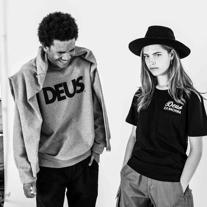 All Caps Crew Sweater 8211 Grey Men Deus Ex Machina Classics All Caps Crew Sweater 8211 Grey Men Deus Ex Machina Classics