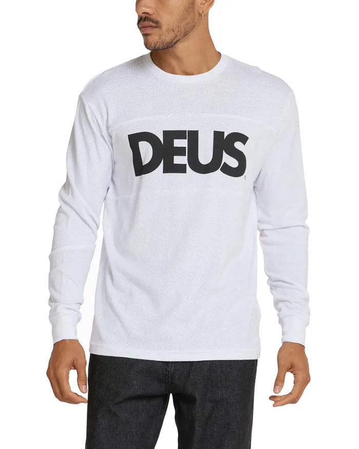 All Caps Moto Jersey 8211 White Men Deus Ex Machina Classics